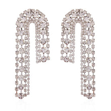 diamond crystals rhinestones long drop dangling earrings edgability