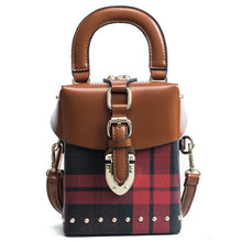 checkered studded bag box bag edgability