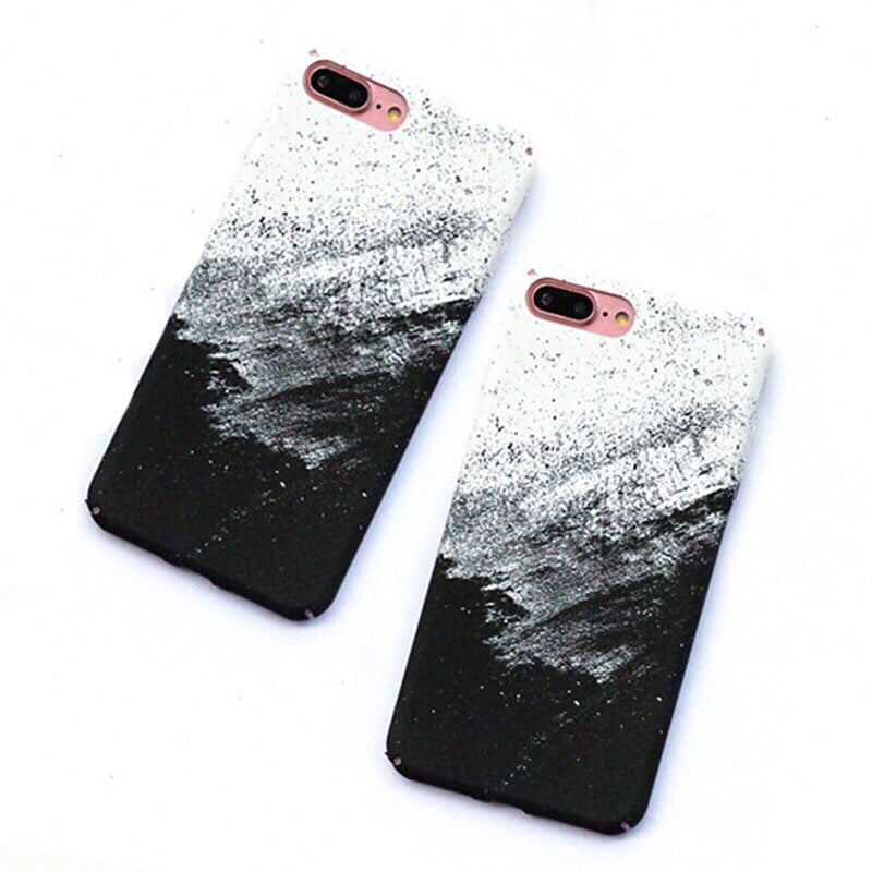 black and white matte iphone 7 case edgability