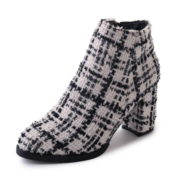 Tweed boots outlet womens